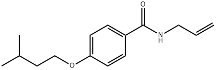 N-allyl-4-(3-methylbutoxy)benzamide Struktur