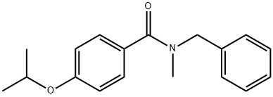 N-benzyl-N-methyl-4-propan-2-yloxybenzamide Struktur