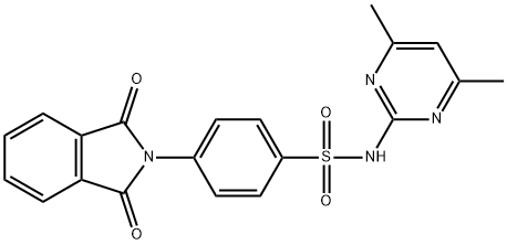 N-(4,6-dimethylpyrimidin-2-yl)-4-(1,3-dioxoisoindolin-2-yl)benzenesulfonamide Struktur