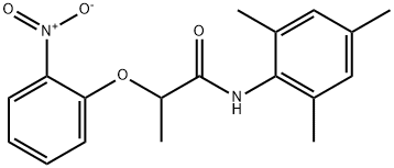 2-(2-nitrophenoxy)-N-(2,4,6-trimethylphenyl)propanamide Struktur