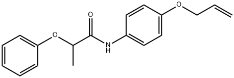 2-phenoxy-N-(4-prop-2-enoxyphenyl)propanamide Struktur