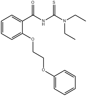 N-[(diethylamino)carbonothioyl]-2-(2-phenoxyethoxy)benzamide Struktur