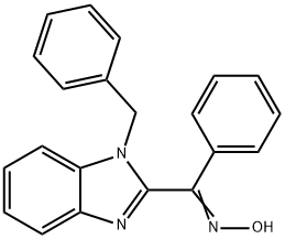 (1-Benzyl-1H-benzoimidazol-2-yl)-phenyl-methanone oxime Struktur