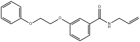 3-(2-phenoxyethoxy)-N-prop-2-enylbenzamide Struktur