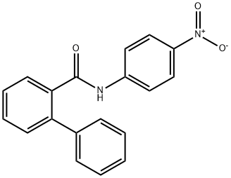 N-(4-nitrophenyl)-2-biphenylcarboxamide Struktur