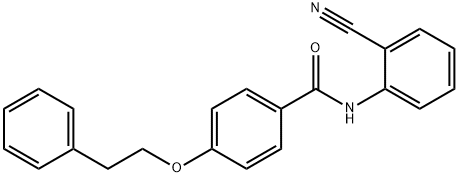 N-(2-cyanophenyl)-4-(2-phenylethoxy)benzamide Struktur