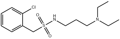 1-(2-chlorophenyl)-N-[3-(diethylamino)propyl]methanesulfonamide Struktur