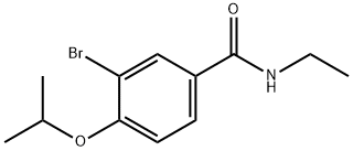 3-bromo-N-ethyl-4-propan-2-yloxybenzamide Struktur