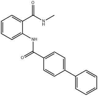 N-methyl-2-[(4-phenylbenzoyl)amino]benzamide Struktur