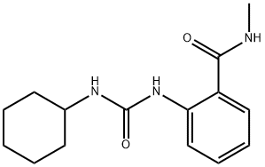 2-(cyclohexylcarbamoylamino)-N-methylbenzamide Struktur