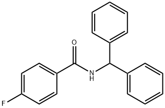 Benzamide, N-(diphenylmethyl)-4-fluoro- Struktur