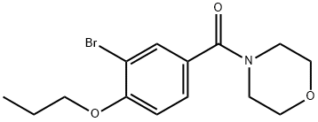 4-(3-bromo-4-propoxybenzoyl)morpholine Struktur