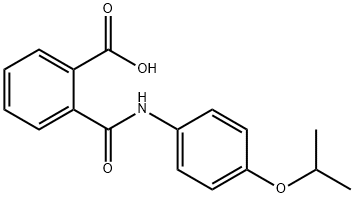 2-[(4-propan-2-yloxyphenyl)carbamoyl]benzoic acid Struktur