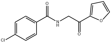 N-(4-chlorobenzoyl)-(furan-2-ylcarbonyl)methylamine Struktur