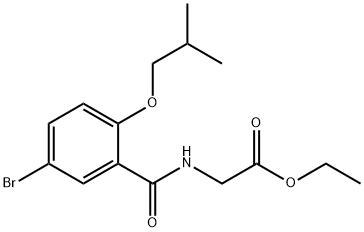 ethyl N-(5-bromo-2-isobutoxybenzoyl)glycinate Struktur