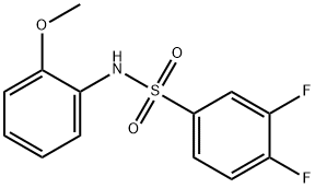 3,4-Difluoro-N-(2-methoxyphenyl)benzenesulfonamide, 97% Struktur