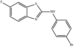 (4-Bromo-phenyl)-(6-fluoro-benzothiazol-2-yl)-amine Struktur