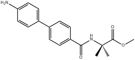 2-[(4'-Amino-biphenyl-4-carbonyl)-amino]-2-methyl-propionic acid methyl ester Struktur