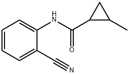 N-(2-cyanophenyl)-2-methylcyclopropane-1-carboxamide Struktur