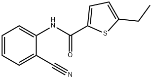 N-(2-cyanophenyl)-5-ethylthiophene-2-carboxamide Struktur