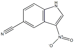 3-Nitro-1H-indole-5-carbonitrile Struktur