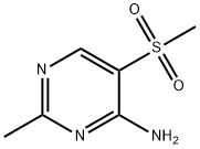 5-Methanesulfonyl-2-methyl-pyrimidin-4-ylamine Struktur