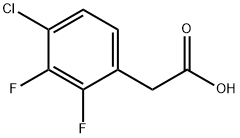 4-CHLORO-2,3-DIFLUOROPHENYLACETIC ACID Struktur