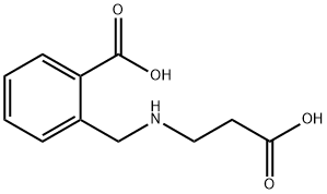 2-[(2-Carboxy-ethylamino)-methyl]-benzoic acid Struktur