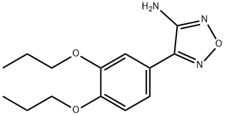 4-(3,4-Dipropoxy-phenyl)-furazan-3-ylamine Struktur