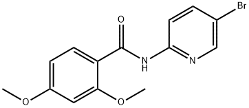 N-(5-bromo-2-pyridinyl)-2,4-dimethoxybenzamide Struktur