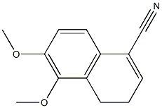 1-Naphthalenecarbonitrile, 3,4-dihydro-5,6-dimethoxy- Struktur