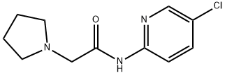 N-(5-chloropyridin-2-yl)-2-pyrrolidin-1-ylacetamide Struktur