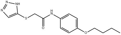 N-(4-butoxyphenyl)-2-(1H-1,2,3-triazol-5-ylsulfanyl)acetamide Struktur