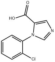 1-(2-Chlorophenyl)-1H-imidazole-5-carboxylic acid Struktur