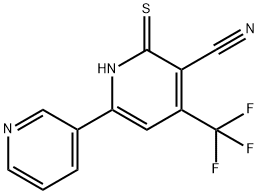 4-(TRIFLUOROMETHYL)-1,2-DIHYDRO-6-(PYRIDIN-3-YL)-2-THIOXOPYRIDINE-3-CARBONITRILE Structure