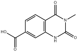 3-methyl-2,4-dioxo-1H-quinazoline-7-carboxylic acid Struktur