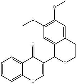 3-(6,7-Dimethoxy-isochroman-1-yl)-chromen-4-one Struktur