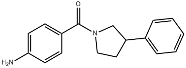 (4-Amino-phenyl)-(3-phenyl-pyrrolidin-1-yl)-methanone Struktur