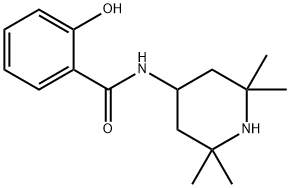 2-hydroxy-N-(2,2,6,6-tetramethyl-4-piperidinyl)benzamide Struktur