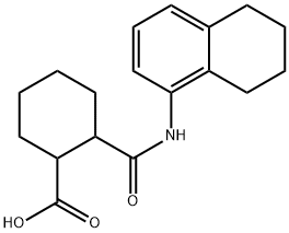 2-(5,6,7,8-Tetrahydro-naphthalen-1-ylcarbamoyl)-cyclohexanecarboxylic acid Struktur