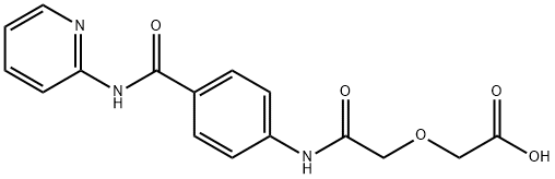 {[4-(Pyridin-2-ylcarbamoyl)-phenylcarbamoyl]-methoxy}-acetic acid Struktur