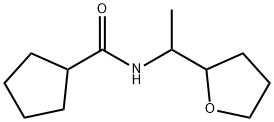 N-[1-(oxolan-2-yl)ethyl]cyclopentanecarboxamide Struktur