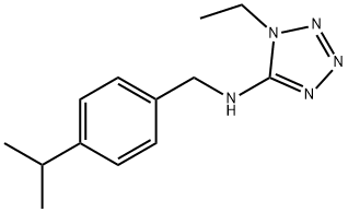 N-(1-ethyl-1H-tetraazol-5-yl)-N-(4-isopropylbenzyl)amine Struktur