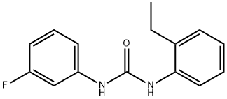 1-(2-ethylphenyl)-3-(3-fluorophenyl)urea Struktur