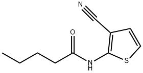 N-(3-cyanothiophen-2-yl)pentanamide Struktur