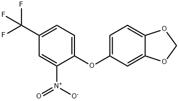 5-(2-Nitro-4-trifluoromethyl-phenoxy)-benzo[1,3]dioxole Struktur