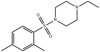 1-(2,4-dimethylphenyl)sulfonyl-4-ethylpiperazine Struktur