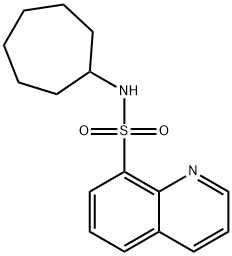 N-cycloheptylquinoline-8-sulfonamide Struktur