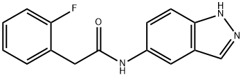 2-(2-fluorophenyl)-N-(1H-indazol-5-yl)acetamide Struktur