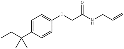 N-allyl-2-[4-(1,1-dimethylpropyl)phenoxy]acetamide Struktur